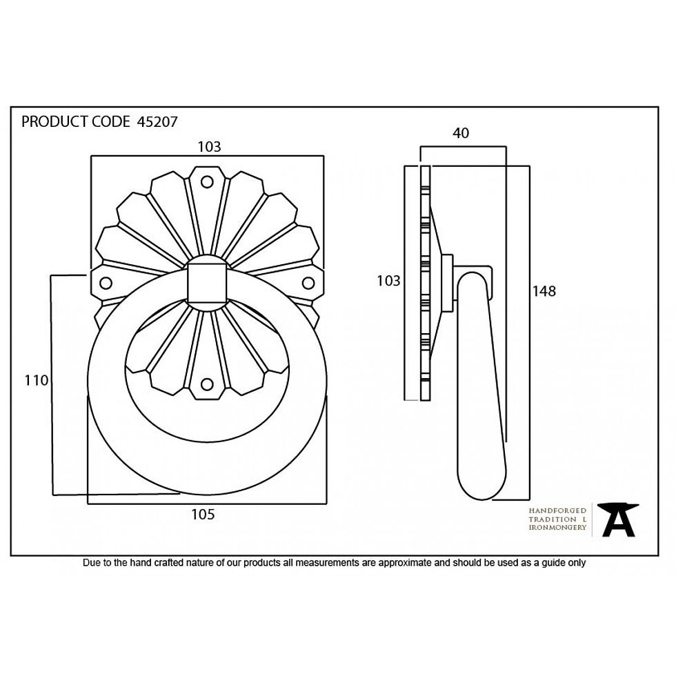 Thumbnail: From The Anvil Shropshire Pewter Door Knocker 45207