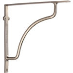 BR2120 8 Heritage Brass Cable Shelf Bracket 8'' x 8'' Satin Nickel