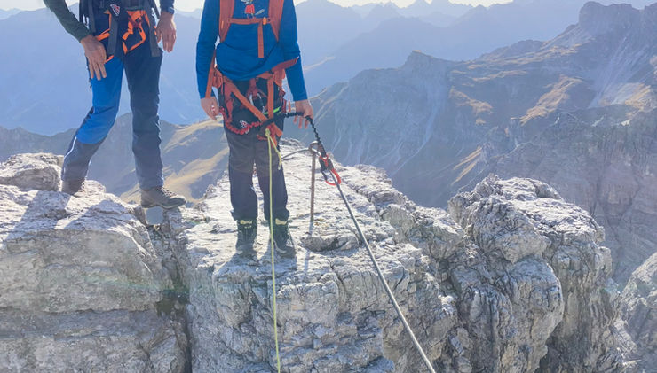 fast geschaft Klettersteig Große Ochsenwand