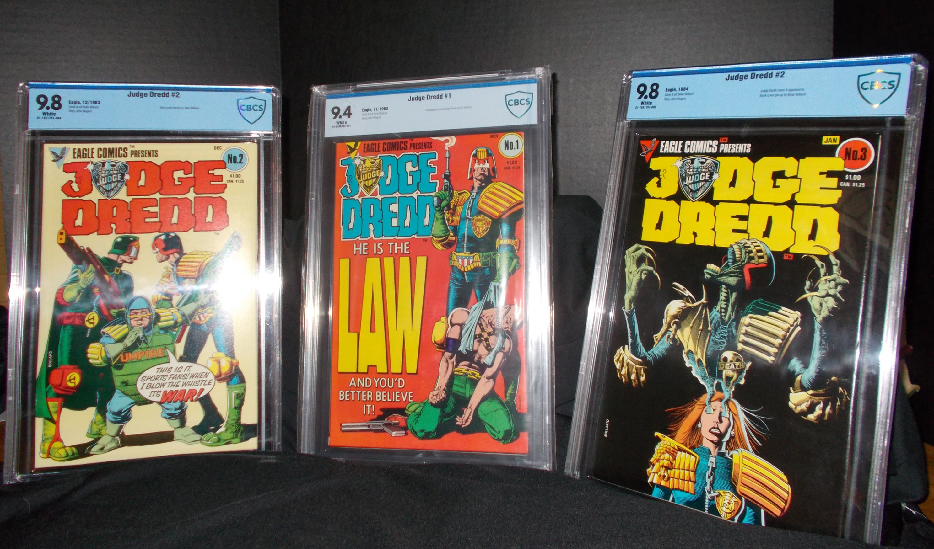 Judge Dredd Collection (1983-84) Three books Graded by CBCS