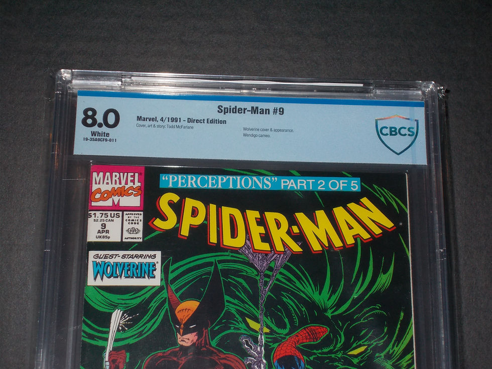 Thumbnail: Spider-Man #9 (1991) Graded a 8.0 by CBCS