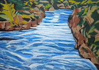 Great_Falls_MD, 2013 oil pastel 22.00