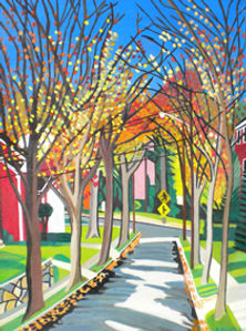 Autumn_on_Davenport_Street, 2012 oil