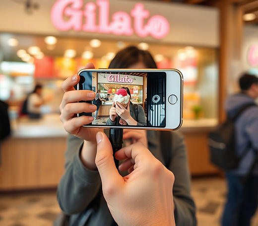 Person taking photo 