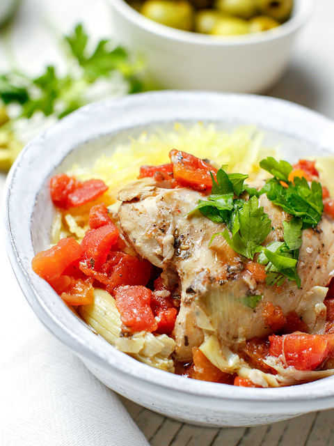 Slow Cooker Mediterranean Chicken