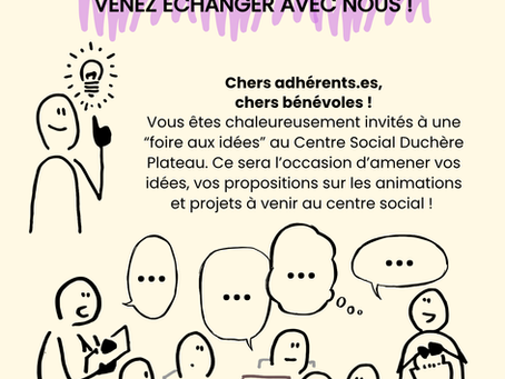 Affiche Foire aux idées