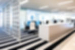 corporate office interior showcasing a refreshed, professional look
