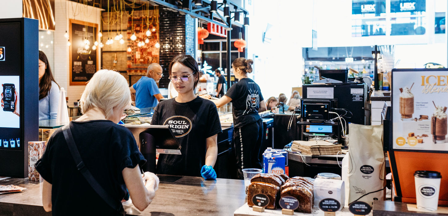 lidcombe shopping centre, cashier, storefront, breakfast, food takeaway, quick bite meal, salads, fresh food