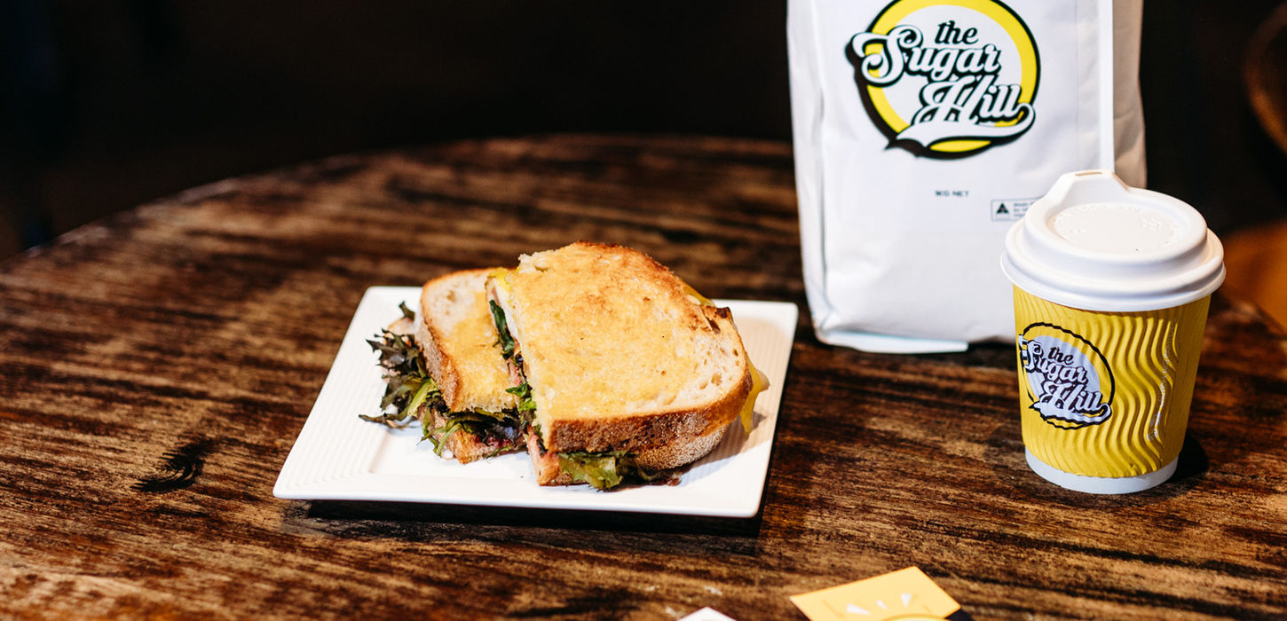 lidcombe shopping centre, bread on plate, coffee cup, food takeaway