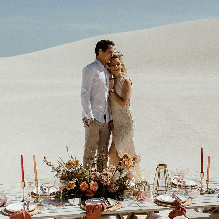 bronze boho wedding styling inspiration