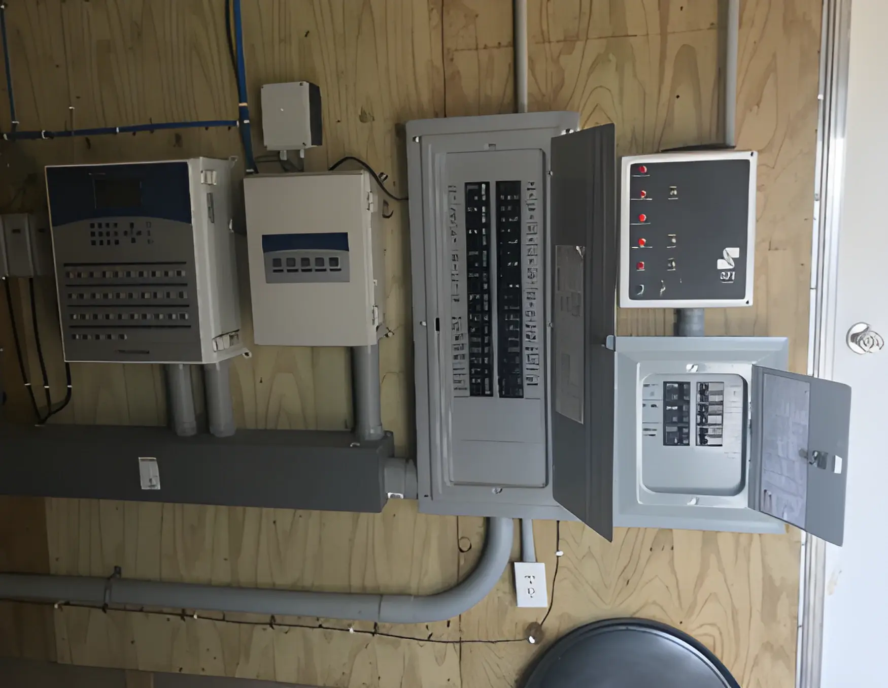 Control panel and breaker box on a Farm & Ranch account