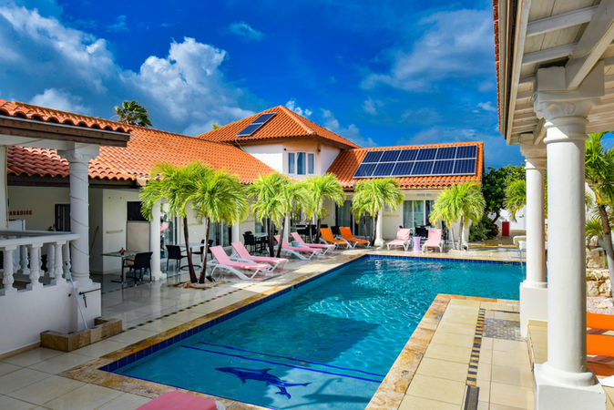 View To The Swimming Pool From Your Suite