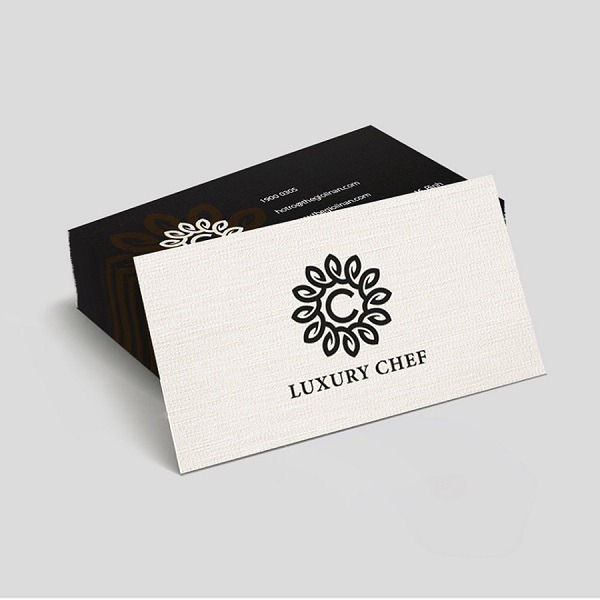 Mẫu name card lĩnh vực nhà hàng đơn giản, thanh lịch