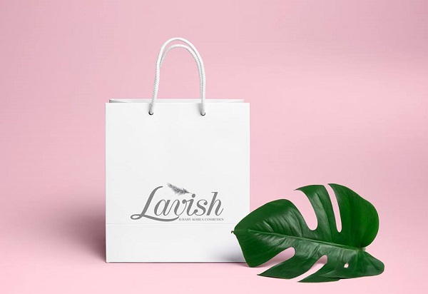 Mẫu túi giấy đẹp đựng mỹ phẩm sang trọng