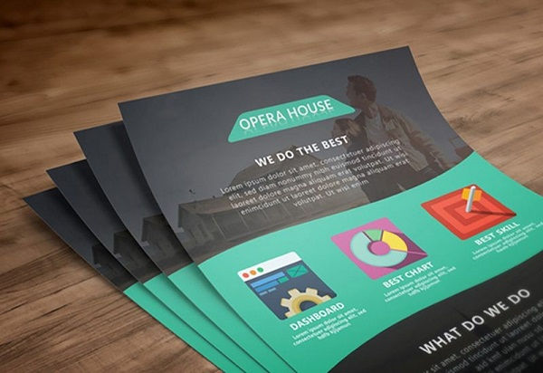 Tờ Flyer được in với số lượng lớn và chi phí thấp