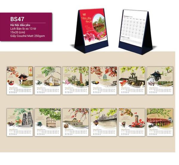 Trao nhau lịch để bàn, để Tết này ngập tràn may mắn