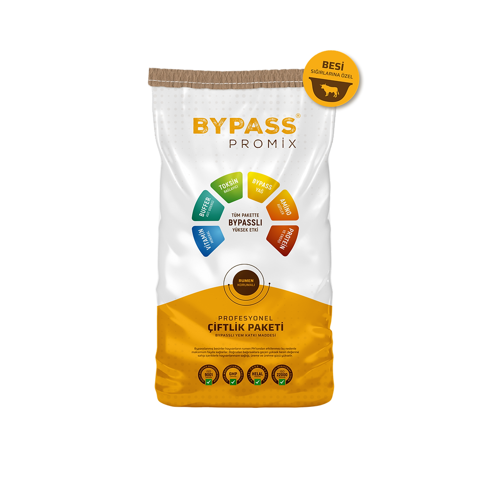 BYPASS PROMİX Besi Sığırlarına Özel Bypass Yağ İçeren Rumen Korumalı Premix