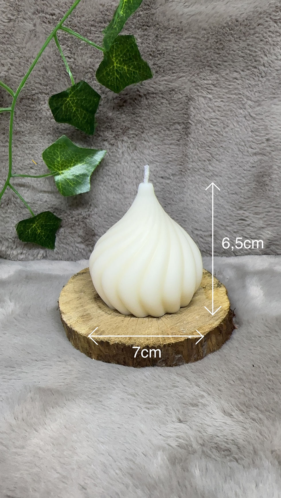 Miniature : Bougie poire spirale 