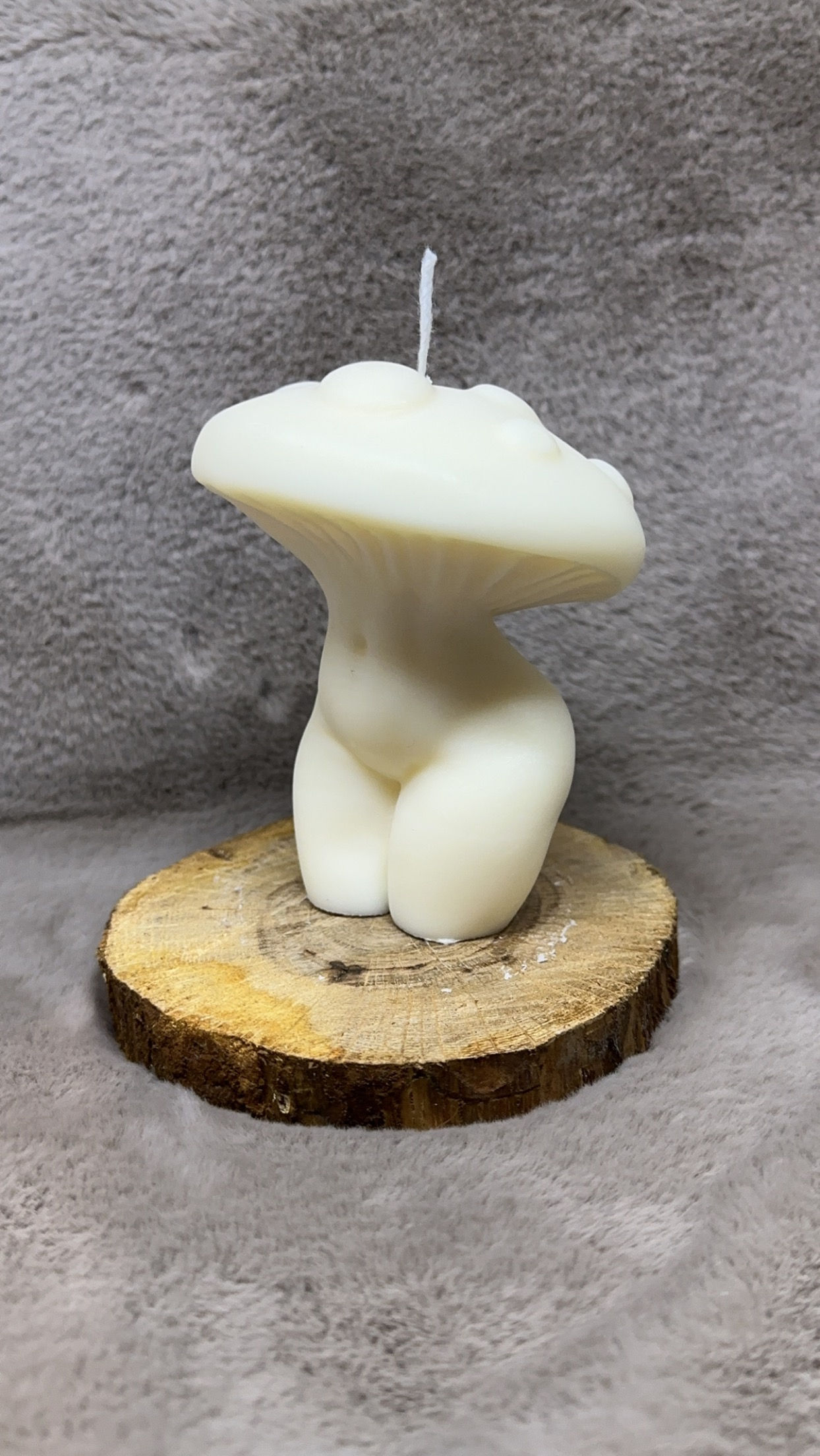 Bougie femme champignon 