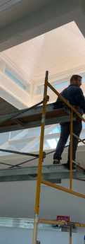 residential window cleaning - construction clean on a newly remodeled home
