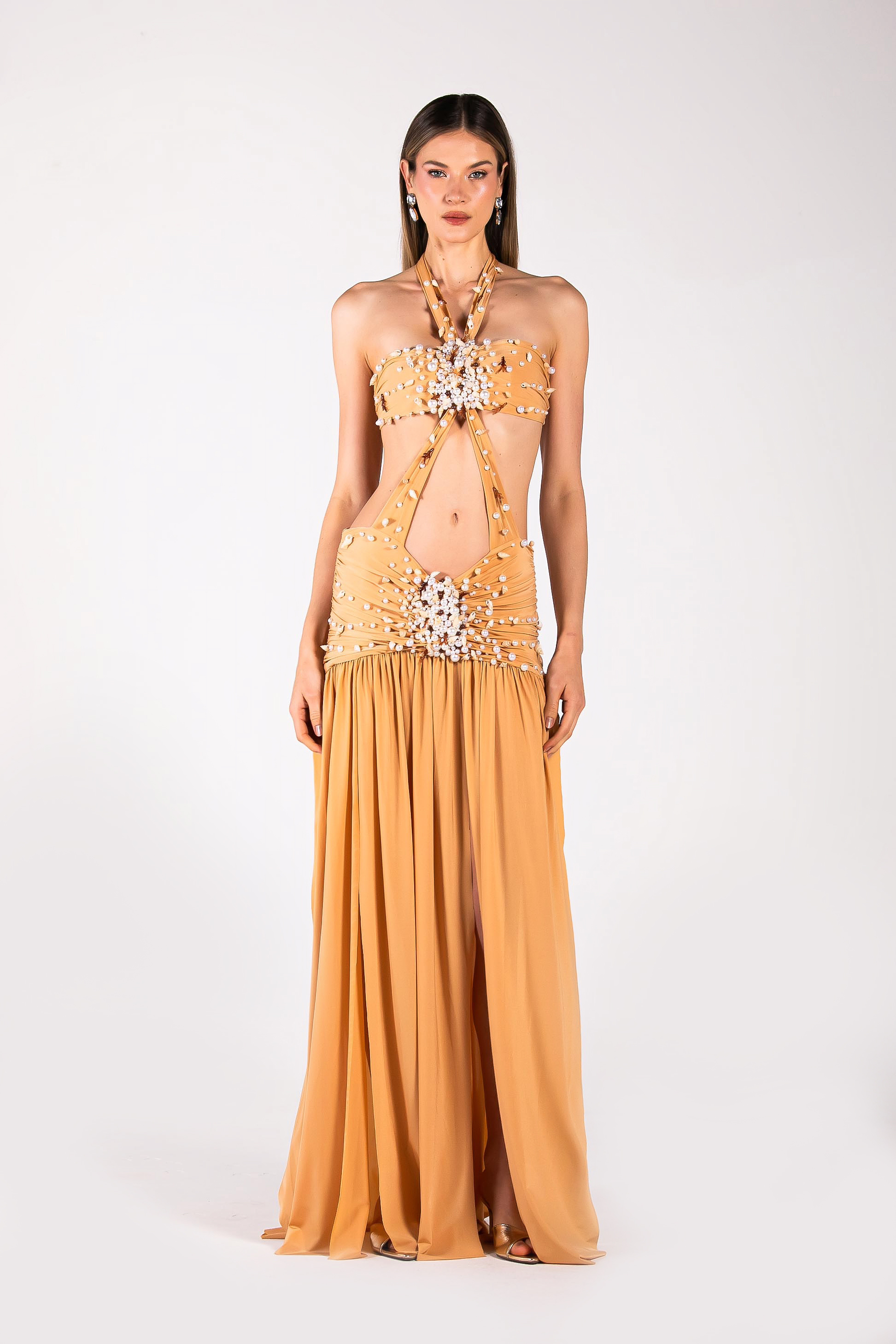 VESTIDO MALHA BORDADO CAVALLI