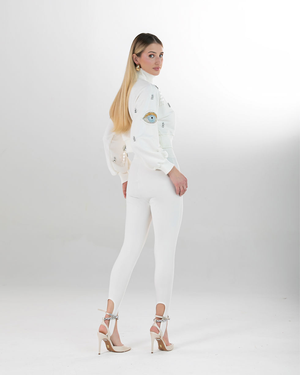 Miniatura: MOLETOM BORDADO FILIPA - OFF WHITE 