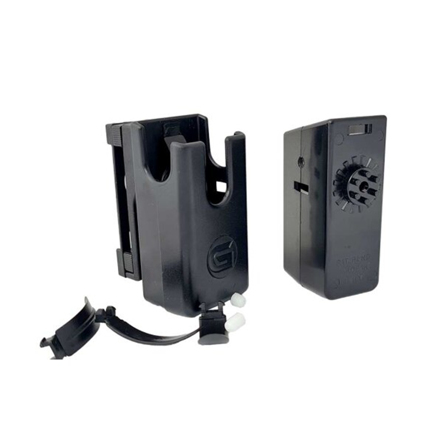 Die Hybrid Magazinhalter verfügen über einen robusten Korpus und einen rotierenden Speed-Clip