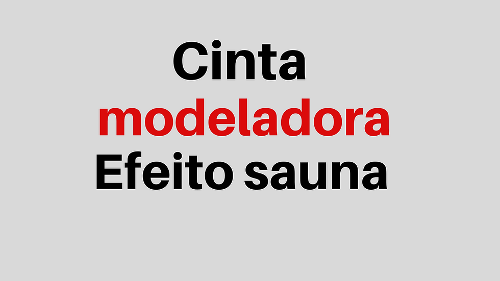 Cinta modeladora emagrece? Vale a pena?