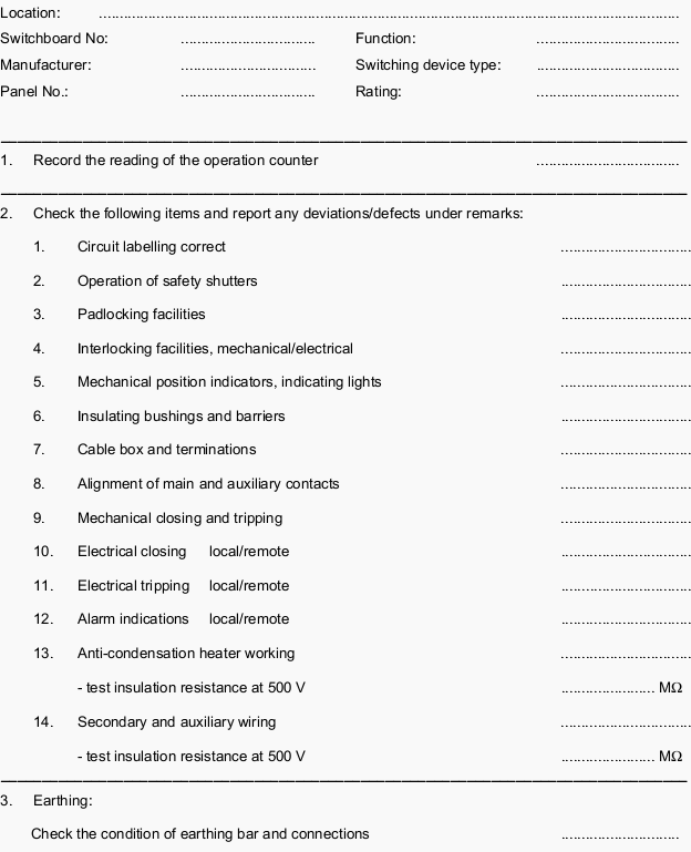 Testing and commissioning procedure for electric motors