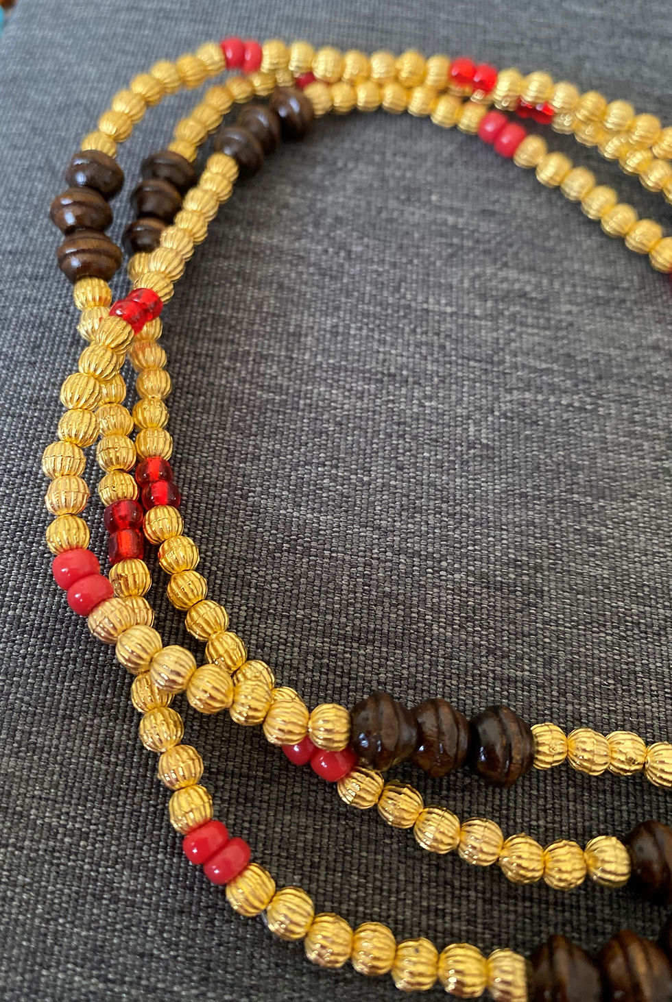 Thumbnail: Waist beads With Wood Beads