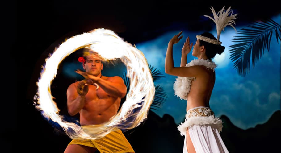 Fire dance in Hawaii