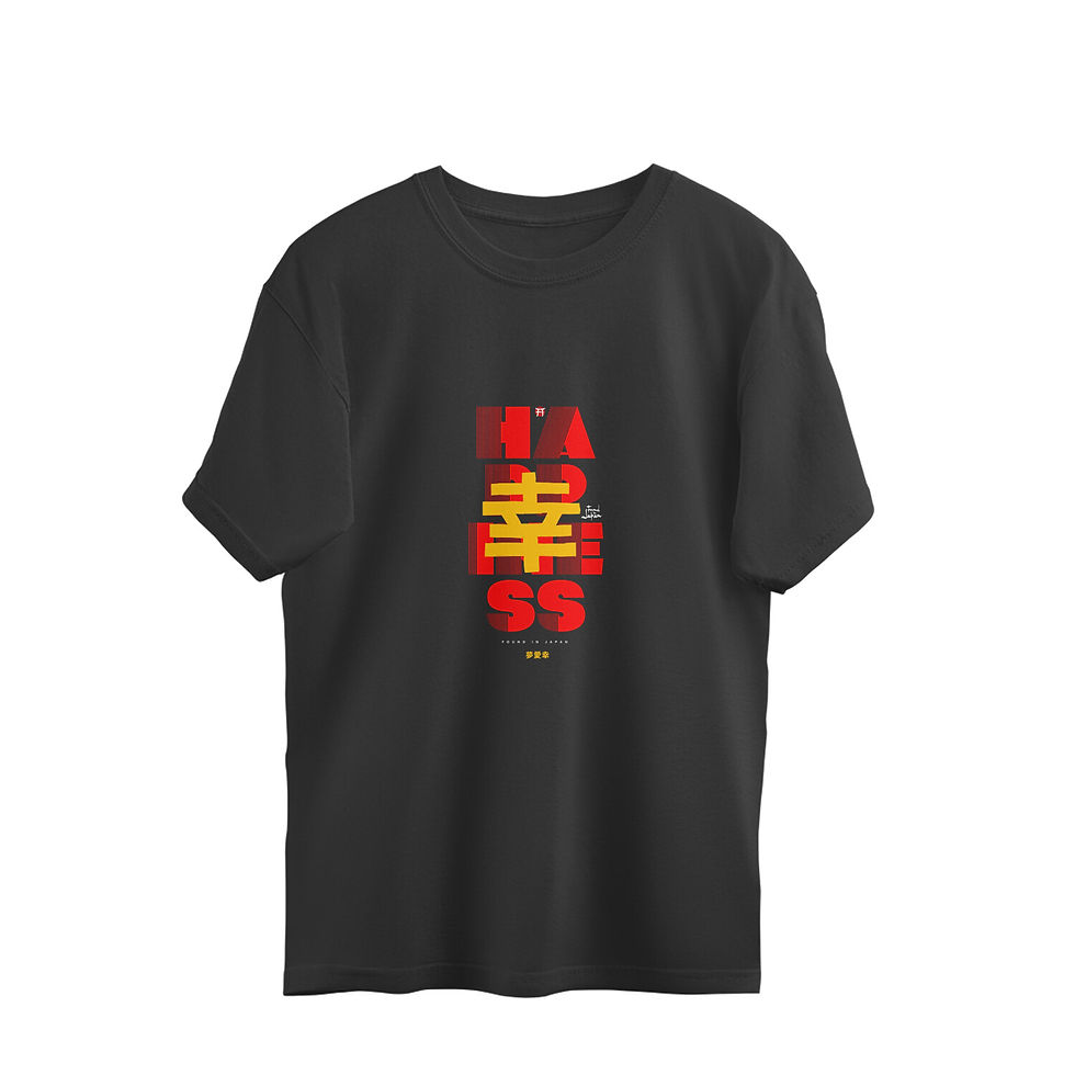 Thumbnail: Happiness Oversized T-shirt ( Unisex )