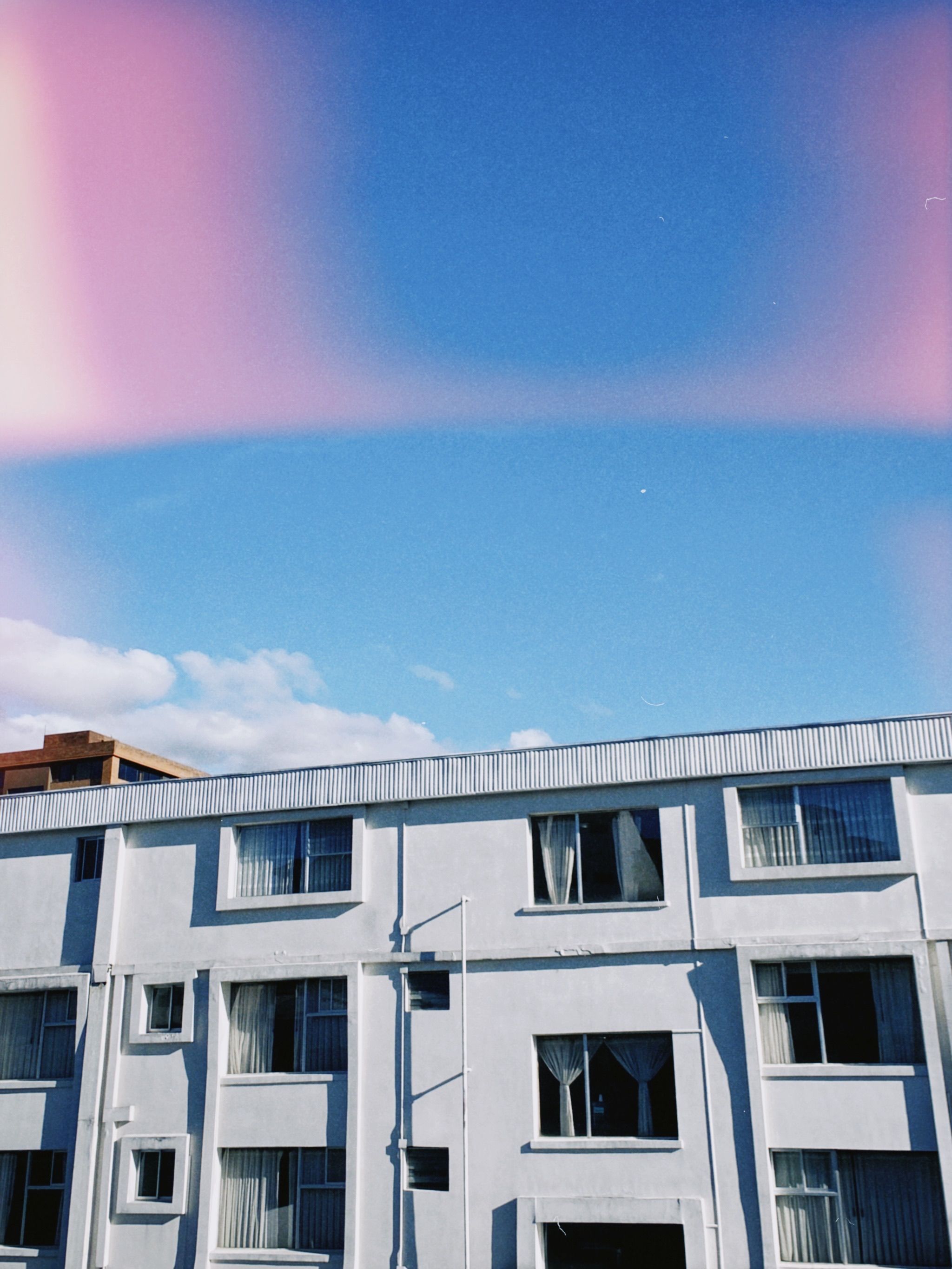 California apartment building exterior