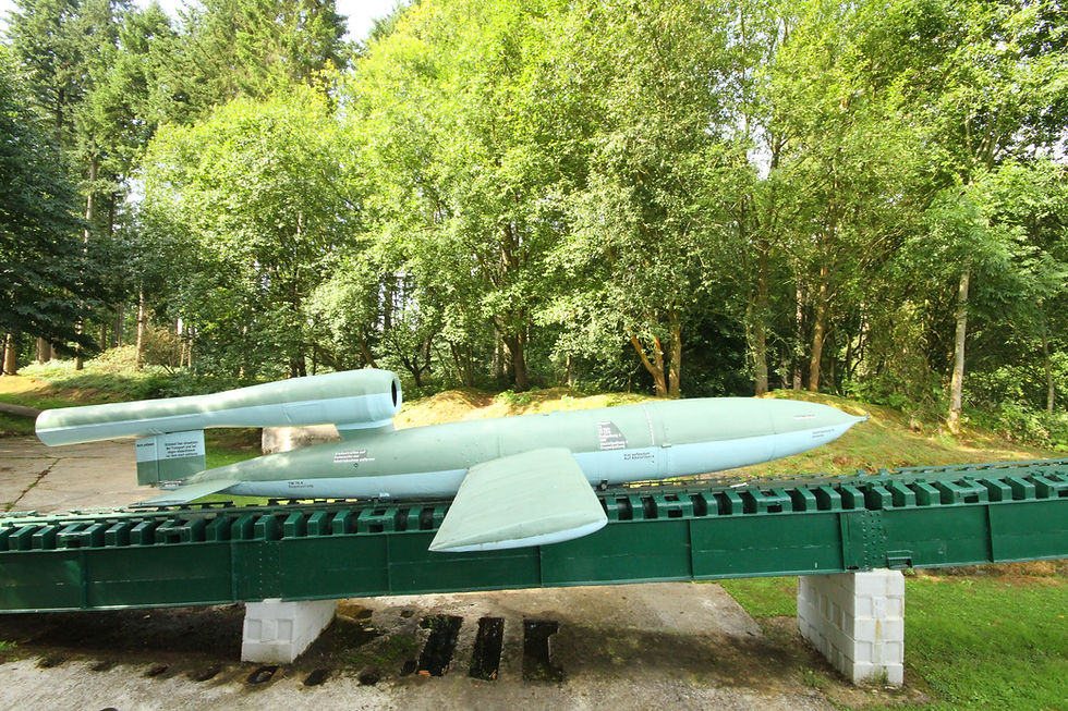V1 on the ramp at Val Ygot. Copyright NormandyBunkers