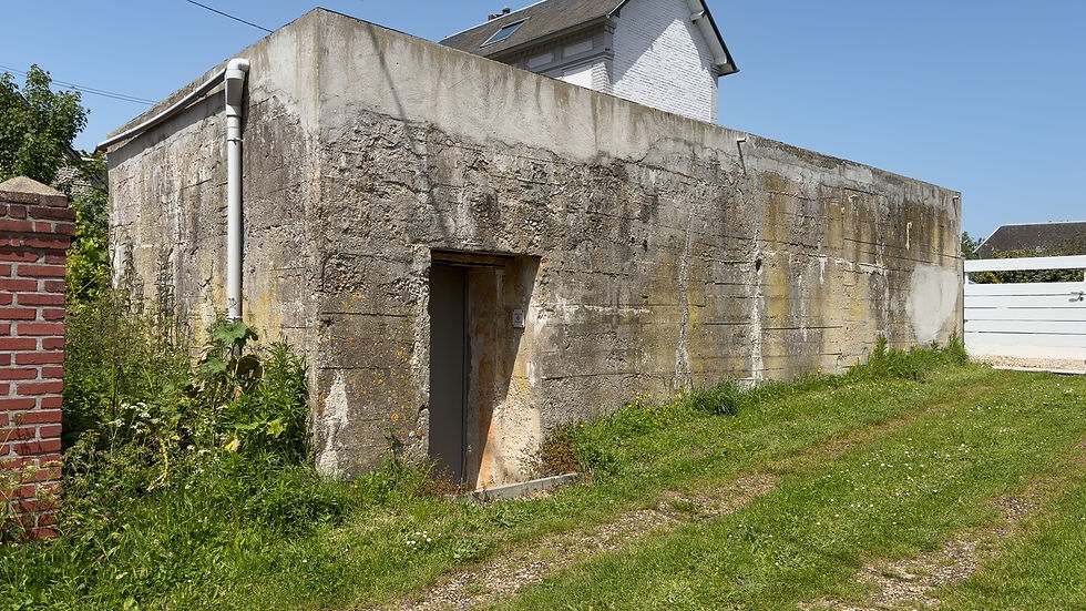 Wn Senneville Vf unterstand shelter. Copyright NormandyBunkers