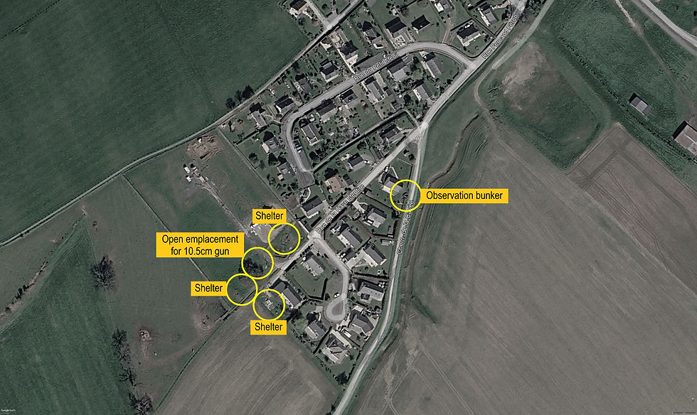 Batterie AR3 17 Fecamp site overview.