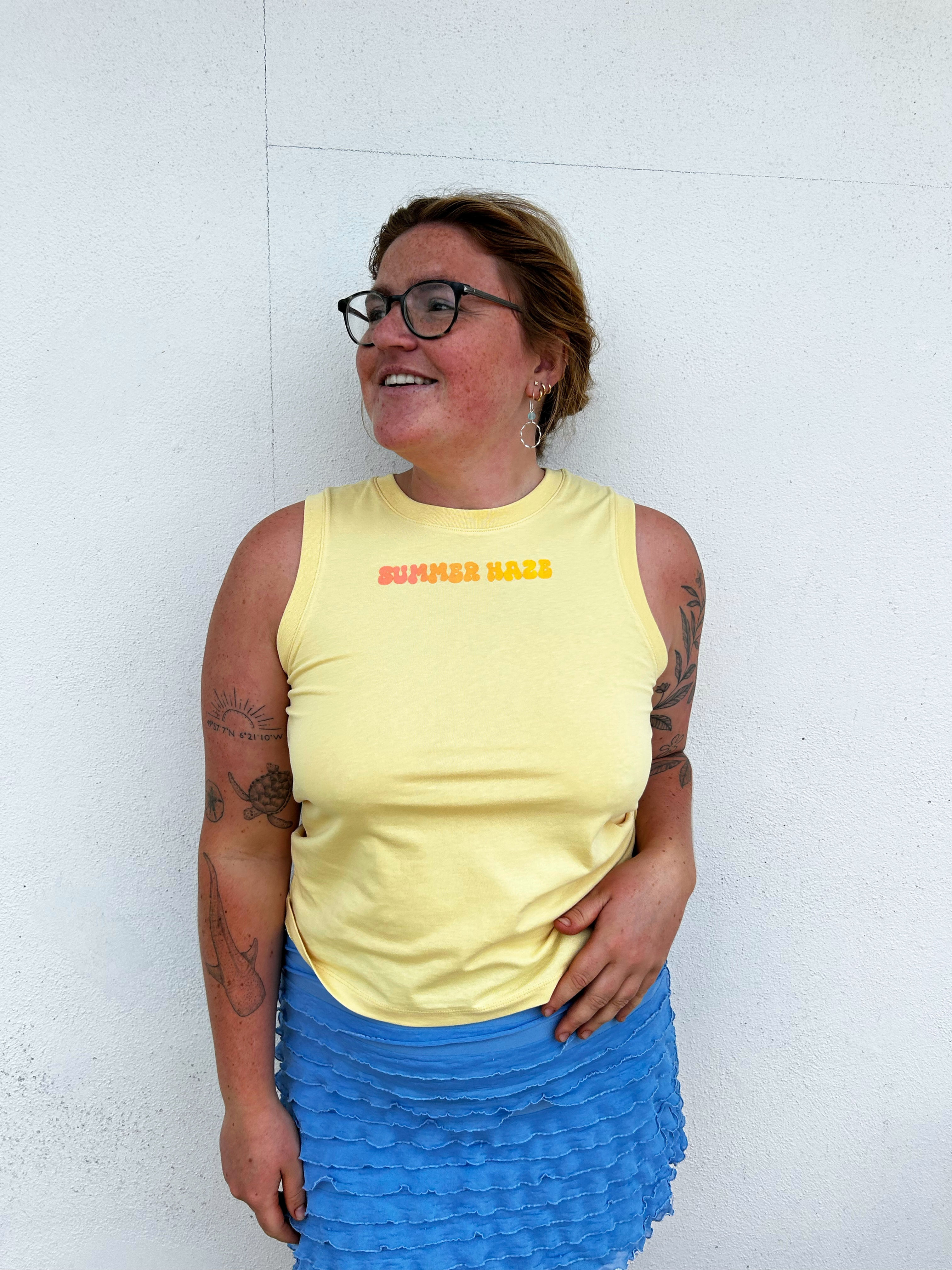 Summer Haze Tank Top - Yellow