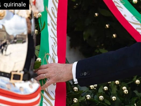 EL PRESIDENTE MATTARELLA OFRENDA AL SOLDADO DESCONOCIDO 