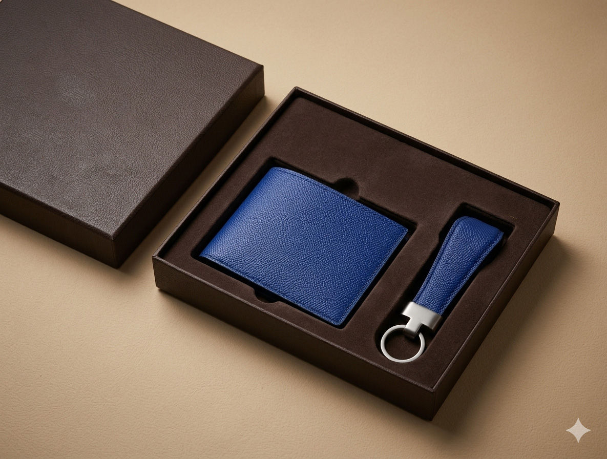 set quà ví + móc khóa