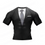 Thumbnail: Black Tuxedo BJJ Jiujitsu RashGuard Short Sleeve  Creative rash guard