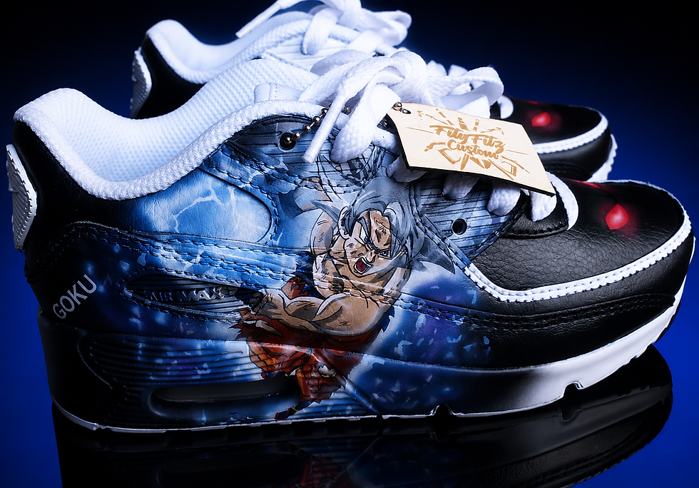 paire Nike Air Max personnalisée manga Goku DBZ