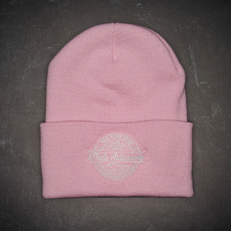 Thumbnail: Pink Embroidered Beanie
