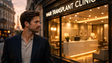 Greffe de cheveux à Paris avec technique FUE Saphir : planification de la ligne frontale