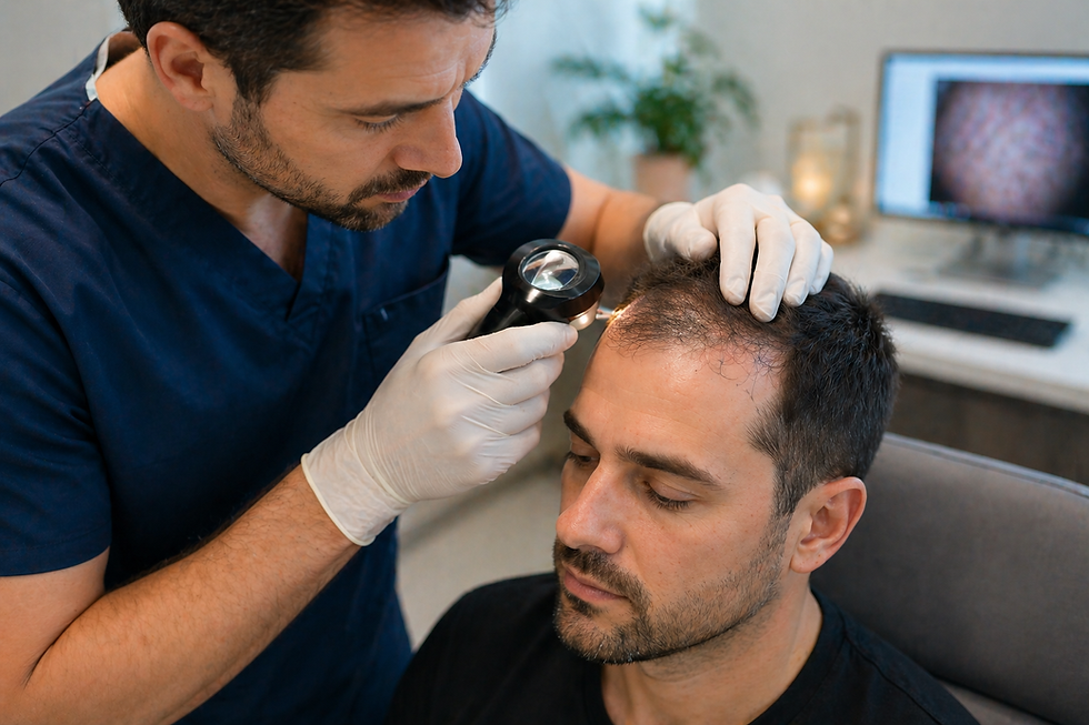 analyse capillaire avant greffe de cheveux