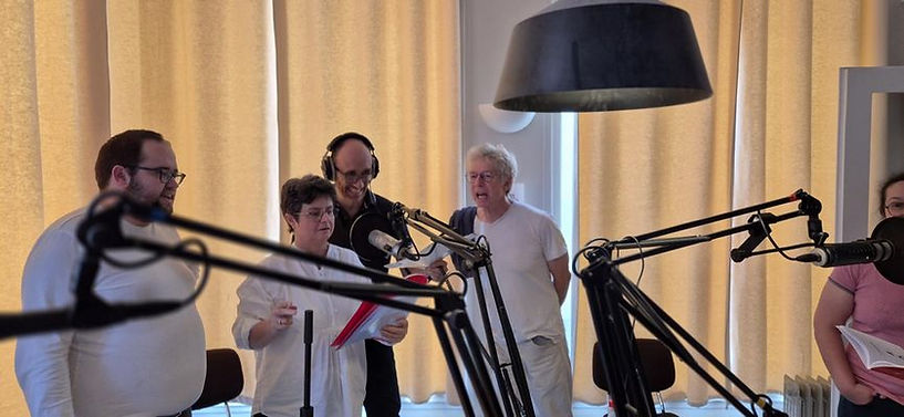 Troupe en plein enregistrement