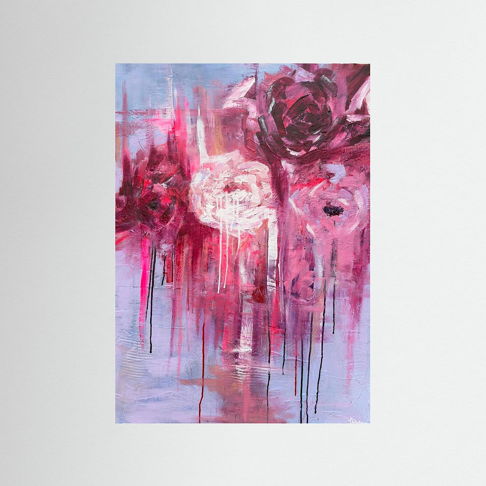 Bloom Within abstract floral painting