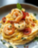Tagliatelles aux gambas