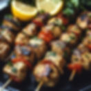 Brochette de poulet caramélisées