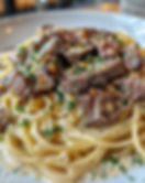 Linguine aux boeuf