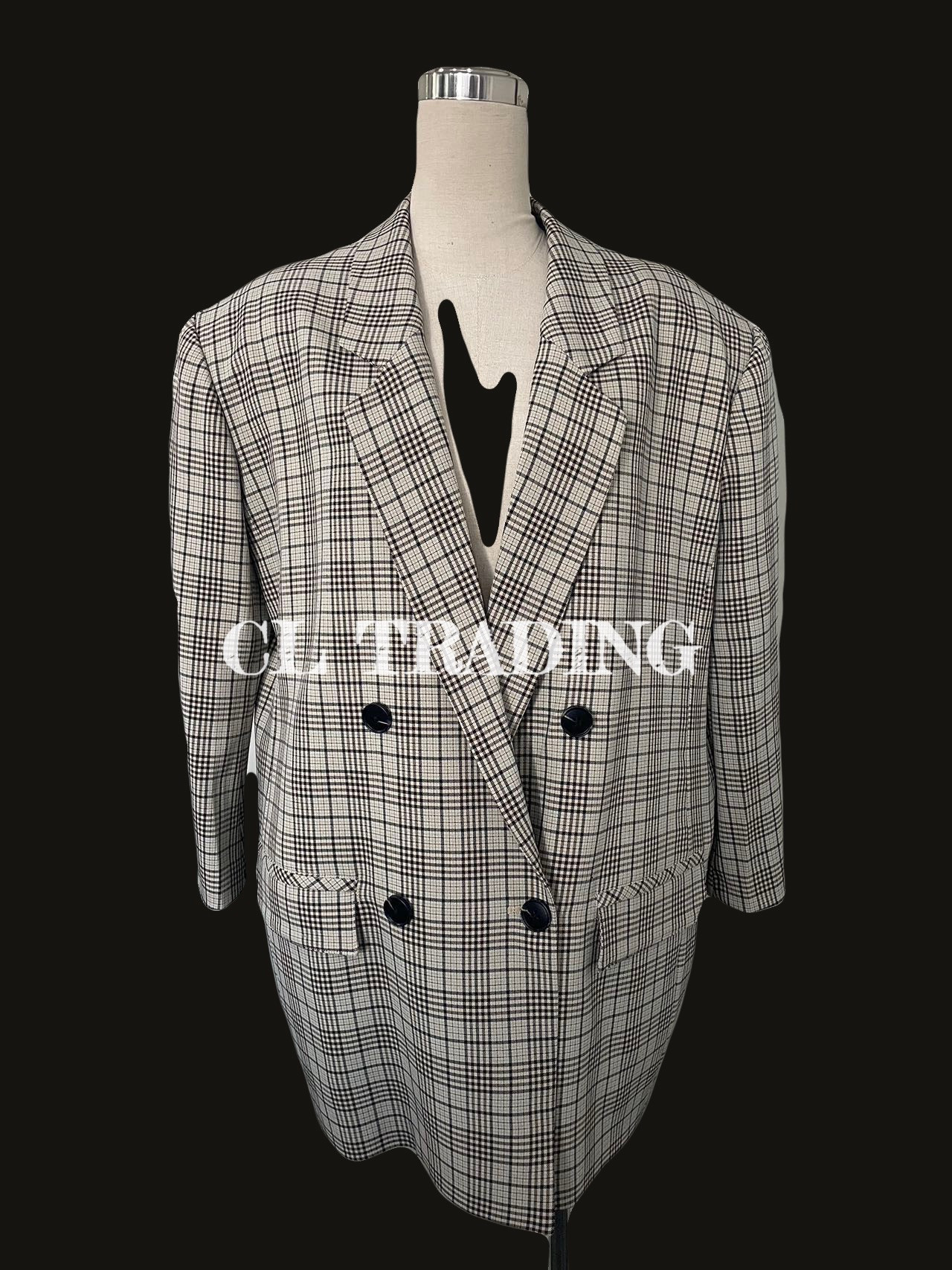 Check Woven Jacket with Lining